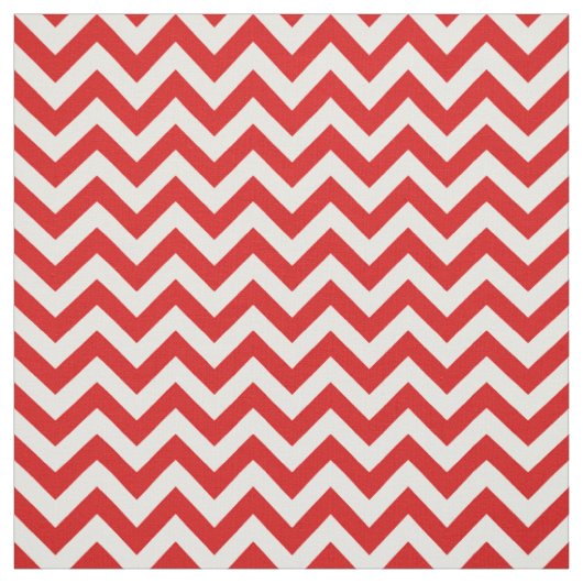 Red White Trendy Zickzack Muster Stoff (Muster)