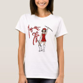 Red White Twirl Girl T - Shirt (Vorderseite)