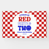 Red White & Two 4. Juli 2010 Party Banner (Horizontal)