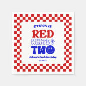 Red White & Two 4. Juli 2010 Party Serviette (Vorderseite)