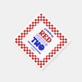 Red White & Two 4. Juli 2010 Party Serviette (Ecke)