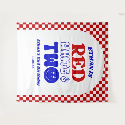 Red White & Two 4. Juli 2010 Party Wandteppich (Vorderseite (Horizontal))