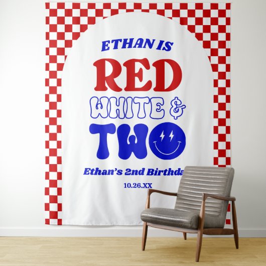 Red White & Two 4. Juli 2010 Party Wandteppich (Beispiel)