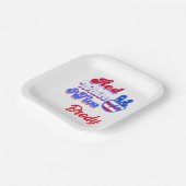 Red White & Two Custom 2nd Birthday Paper Teller (Gewinkelt)