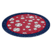 Red White und Blue Baseball Schneidebrett (Ecke)