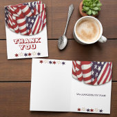 Red White und Blue Bunting mit Stars Custom Karte