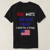 Red White und Blue Collar T-Shirt (Design vorne)