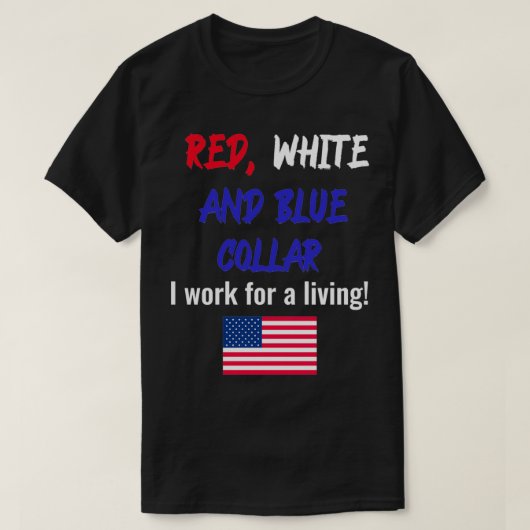 Red White und Blue Collar T-Shirt (Design vorne)