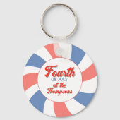Red White und Blue Custom Amerikanische Unabhängig Schlüsselanhänger (Vorderseite)