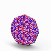 Red, White und Blue Geometrics Fotoblock (Rechts)