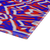 Red, White und Blue Geometrics Schneidebrett (Ecke)