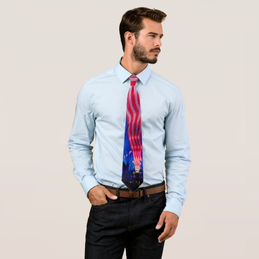Red White und Blue Las Vegas Neck Tie Krawatte (Beispiel)