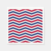 Red White und Blue Napkins Serviette (Vorderseite)