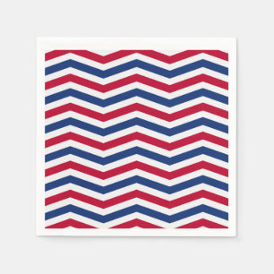 Red White und Blue Napkins Serviette
