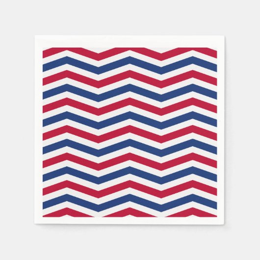 Red White und Blue Napkins Serviette (Vorderseite)