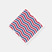 Red White und Blue Napkins Serviette (Ecke)
