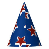 Red, White und Blue Party Partyhütchen (Rückseite)