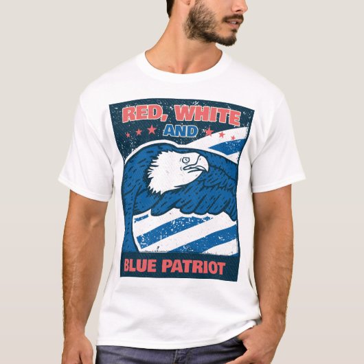 Red, White und Blue Patriot T-Shirt (Vorderseite)