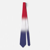 Red White und Blue Patriotic Gradient Krawatte (Vorderseite)