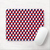 Red White und Blue Shaded 3D Look Cubase Mousepad (Mit Mouse)