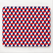 Red White und Blue Shaded 3D Look Cubase Mousepad (Vorne)