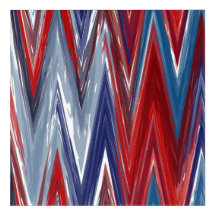 Red White und Blue Zigzag