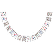 Red White und Due 4. Juli Baby Dusche Wimpelkette (Alle)