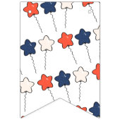 Red White und Due 4. Juli Baby Dusche Wimpelkette (Erste Fahne)