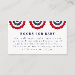 Red White und Due Baby Duschkarte Begleitkarte