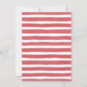 Red White und ich tu Save the Date oder Eloption Ankündigung (Rückseite)