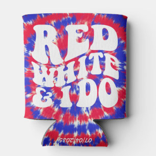 Red White und ich tun es Retro-amerikanische Gef Dosenkühler