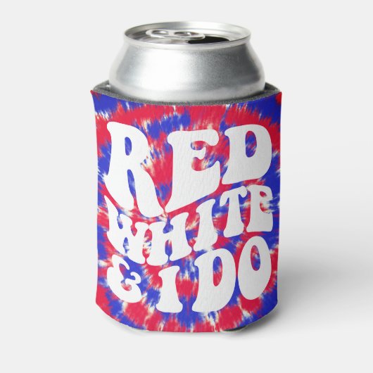 Red White und ich tun es | Retro-amerikanische Gef Dosenkühler (Kanne Rückseite)