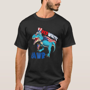 Red White und Rawr 4. Juli Rex T-Shirt