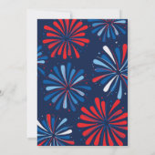 Red White und ZWEI 2. Geburtstag Einladung (Rückseite)