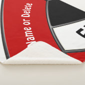 Red, White Volleyball Geschenk für Senior Night Sherpadecke (3/4)