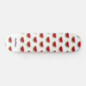 Red White Watermelon Summer Pattern Skateboard (Horizontal)