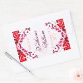 Red+White Wedding Wine 4,5 x 2,7 in Stickers (Umschlag)