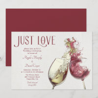 Red White Wine Dance Just Liebe Hochzeit