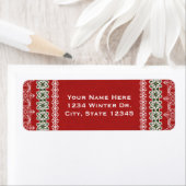 Red & White Winter Lace Elegante Festlichkeit (Insitu)