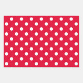 Red & White Wrapping Paper Sheets Geschenkpapier Set (Vorderseite 3)
