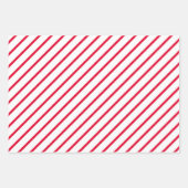 Red & White Wrapping Paper Sheets Geschenkpapier Set (Vorderseite 2)