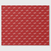 Red White XOXO Brautparty Geschenkpapier (Flach)