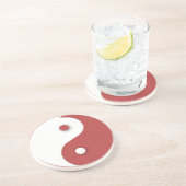 Red & White Yin & Yang Untersetzer (Seite)