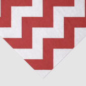 Red White Zigzag Tissue Paper Seidenpapier (Detail)