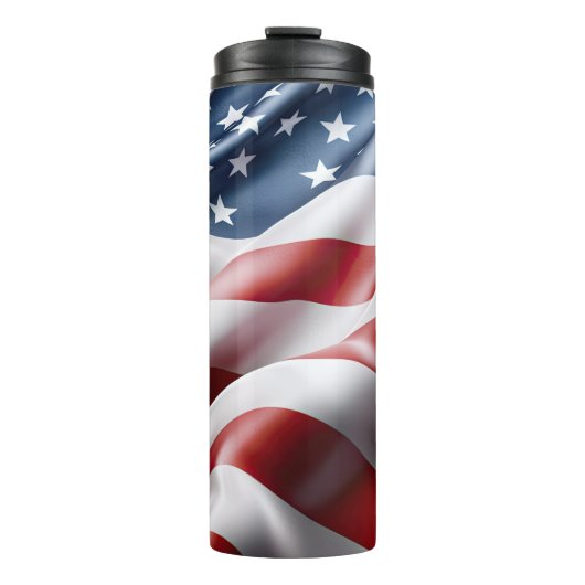 RED WHUE ABSTRAKT AMERICAN FLAG THERMOSBECHER (Vorderseite)