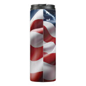 RED WHUE ABSTRAKT AMERICAN FLAG THERMOSBECHER (Rückseite)