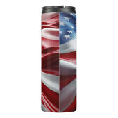 RED WHUE ABSTRAKT AMERICAN FLAG THERMOSBECHER (Rückseite)