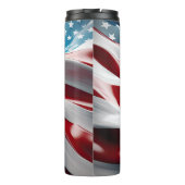 RED WHUE ABSTRAKT AMERICAN FLAG THERMOSBECHER (Rückseite)