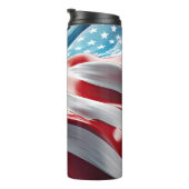 RED WHUE ABSTRAKT AMERICAN FLAG THERMOSBECHER (Nach rechts gedreht)