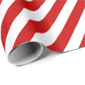 Red Wide Strip Holiday Geschenkpapier (Rolleneckpunkt)